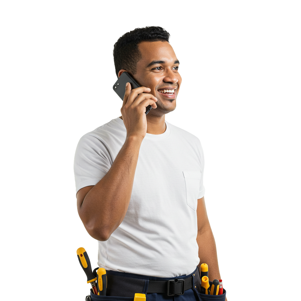 Hombre con teléfono